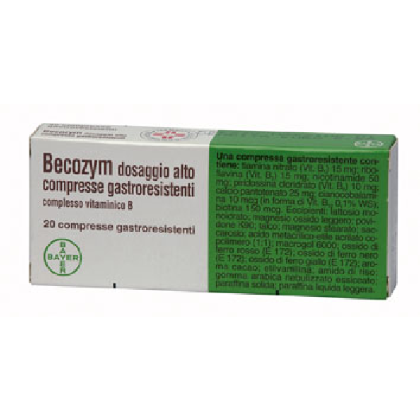 Becozym - Compresse Gastroresistenti 20 Compresse