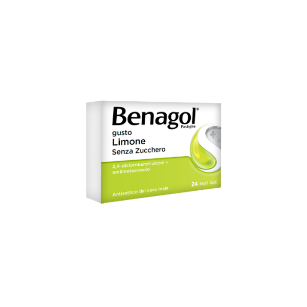 Benagol - Pastiglie Gusto Limone Senza Zucchero 24 Pastiglie