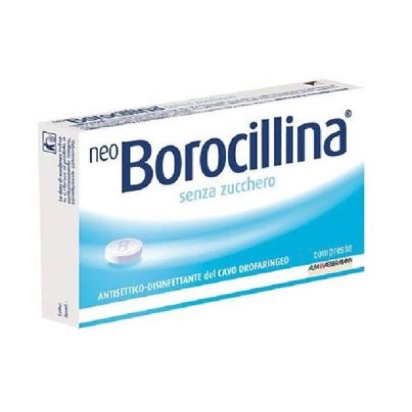 Neoborocillina - 1,2 mg + 20 mg Pastiglie Senza Zucchero 16 Pastiglie in Blister Pvc-pe-pvdc/al