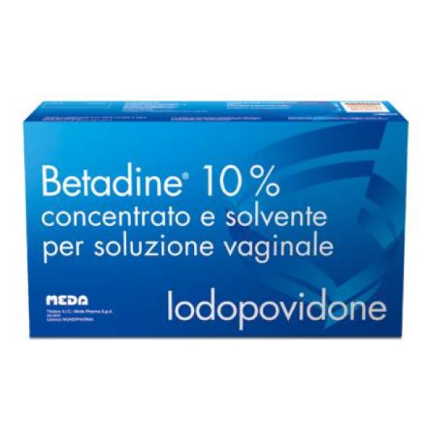 Betadine - 10% Concentrato E Solvente per Soluzione Vaginale, 5 Flaconi 140 ml + 5 Fialoidi 10 ml + 5 Cannule