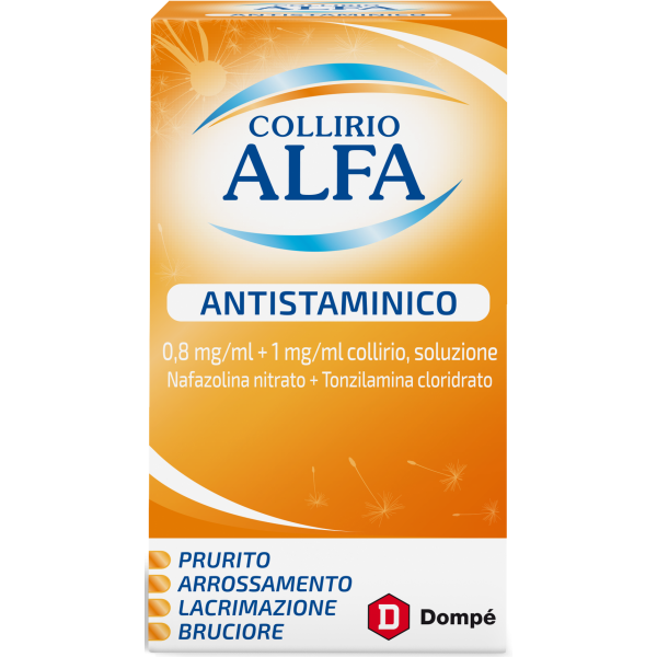 Collirio Alfa Antistaminico - 0,8 Mg/ml + 1 Mg/ml Collirio, Soluzione, Flacone 10 ml