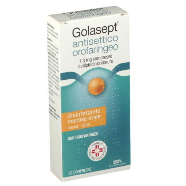 Golasept Antisettico Orofaringeo - 1,3 mg Compresse, 20 Compresse