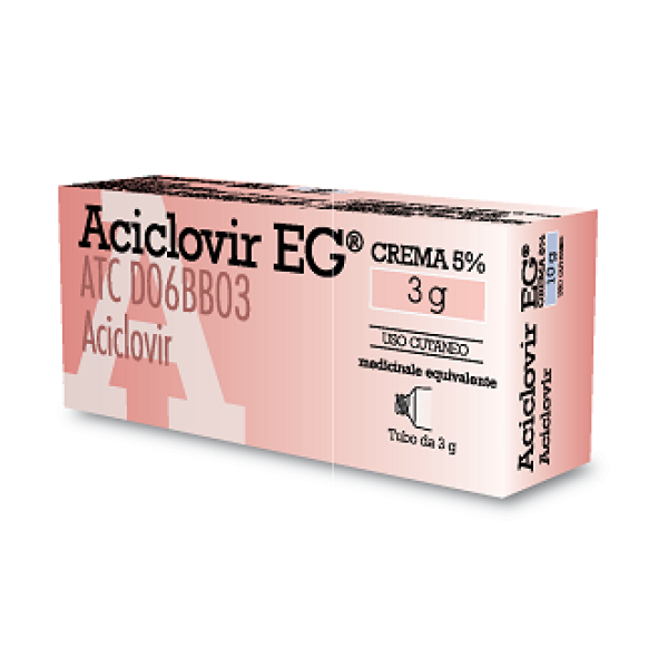 Aciclovir (eg) - 5% Crema, 1 Tubo da  3 g