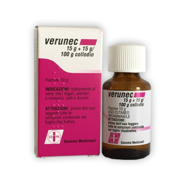Verunec - 15 G+ 15 G/100 g Collodio, Flacone 10 g
