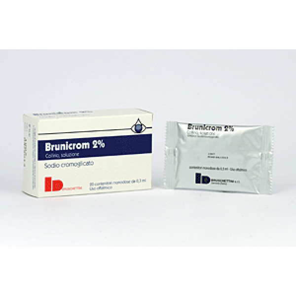 Brunicrom - 2% Collirio, Soluzione, 20 Contenitori Monodose da 0,3 ml