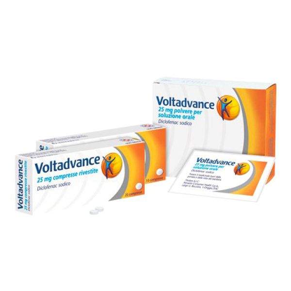 Voltadvance - 25 mg Polvere per Soluzione Orale, 20 Bustine