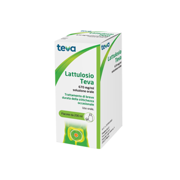 Lattulosio (teva) - 670 Mg/ml Soluzione Orale Flacone in Pet da 200 ml