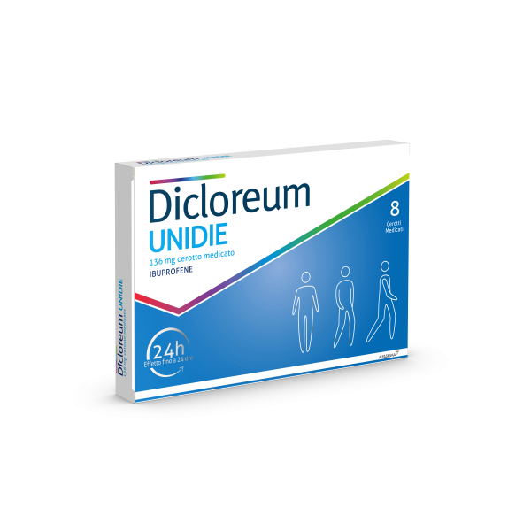 Dicloreum Unidie - 136 mg Cerotto Medicato 8 Cerotti