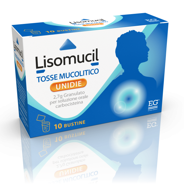 Lisomucil Tosse Mucolitico Unidie - 2,7g Granulato per Soluzione Orale, 10 Bustine Carta/al/pe