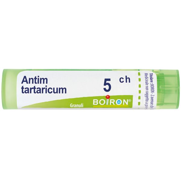Antimonium Tartaricum (boiron) - 5 Ch Granuli 1 Contenitore Multidose in Pp da 4 g (80 Granuli) con Tappo Dispensatore in Ps