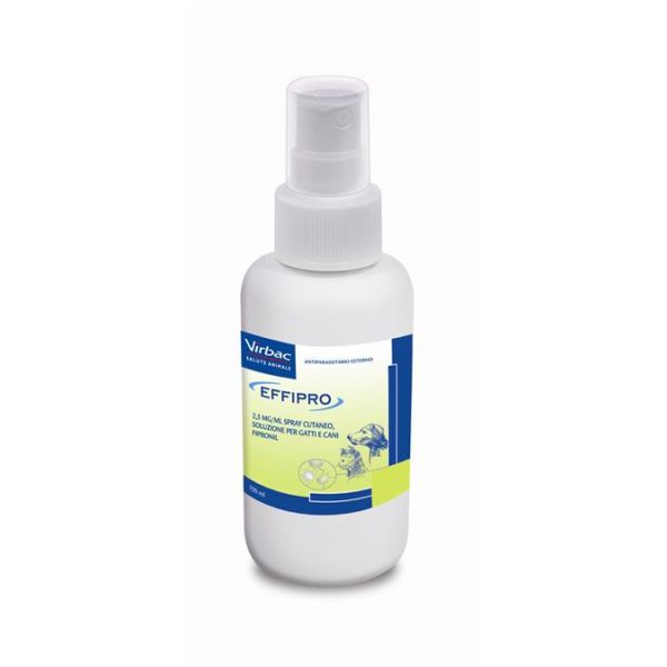 Effipro - 2,5 Mg/ml Soluzione Spray per Uso Topico per Cani E Gatti 1 Flacone da 100 ml