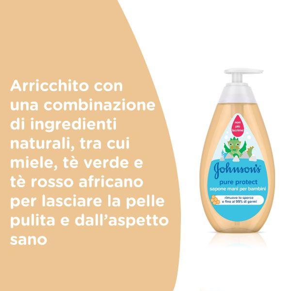 Johnson's Baby - Sapone Mani per Bambini Pure Protect 300 ml