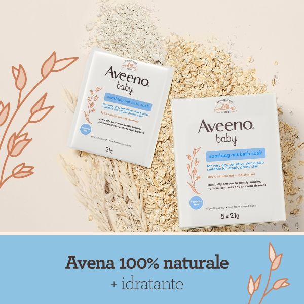 Aveeno Baby Bagno Lenitivo con Avena 5x21g