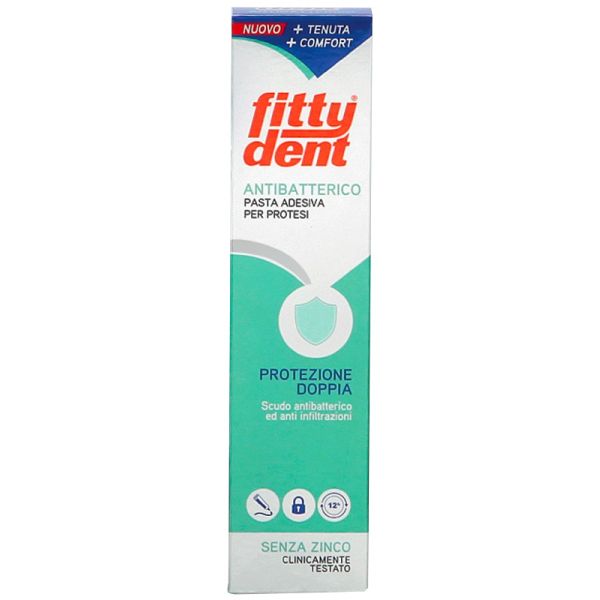 Fittydent Antibatterico Pasta Adesiva Dentiera Nuova Formula40 g