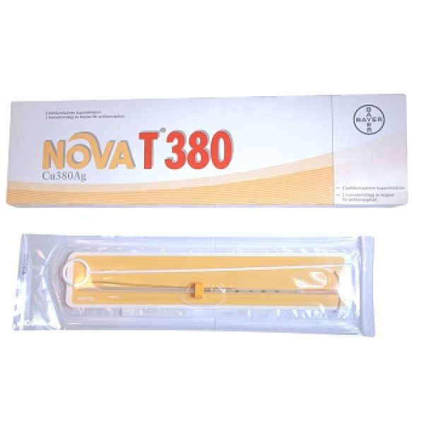 Dispositivo Intrauterino Nova T 380 in Polietilene con Spirale in Rame Superficie 380 Mmq E Anima in Argento