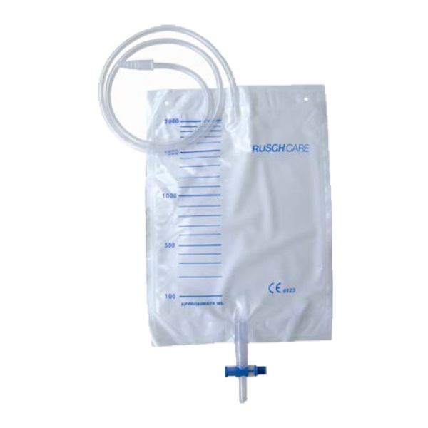 Sacca Raccolta Urina da Letto in Pvc Volume 2000 ml Valvola di Non Ritorno Rubinetto Scarico T-tap Tubo di Raccordo Diametro 5-7 Mm Lunghezza 90 Cm 30 Pezzi