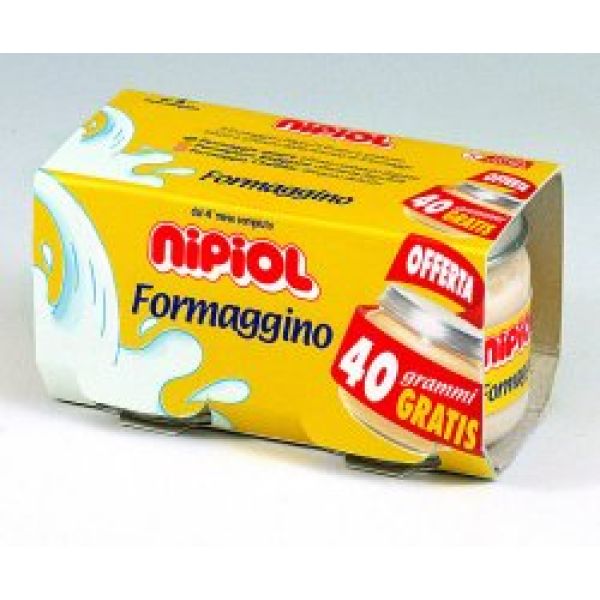 Nipiol Omogeneizzato Formaggino 80 g 2 Pezzi