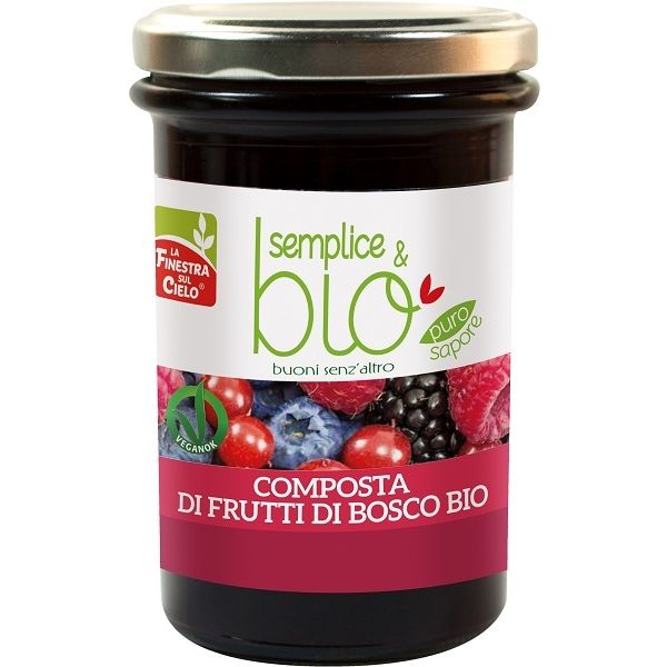Composta di Frutti di Bosco con Polpa di Mela Bio 320 g