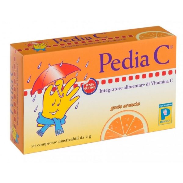 Pedia C Arancia 24 Compresse Masticabili
