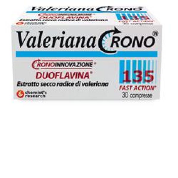 Valeriana Crono 135 con Duoflavina Fast Action 30 Compresse