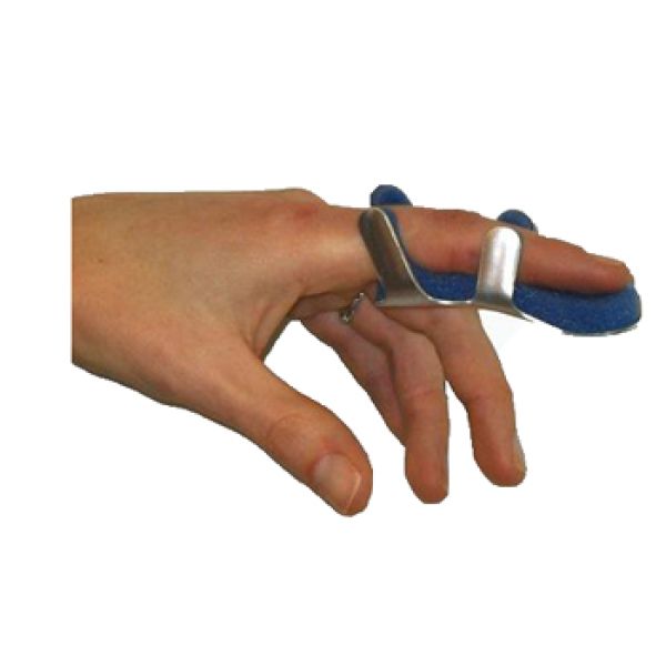 Stecca per Frattura Dita a Ranetta Farmasplint Misura Media in Alluminio Modellabile con Imbottitura in Spugna Poliuretanica Antiallergica Radiotrasparente 8,5 Cm 1 Pezzo