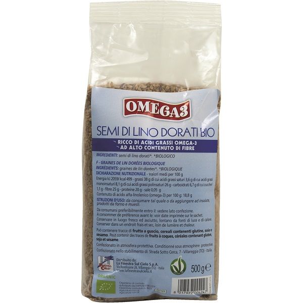 La Finestra Sul Cielo Semi di Lino Dorati 500 g