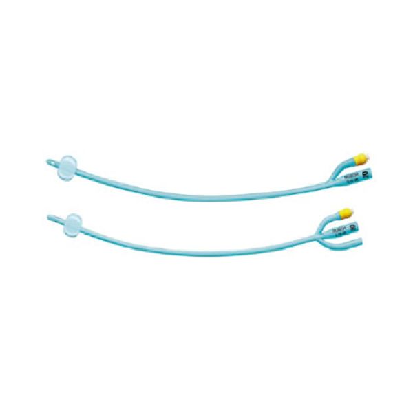 Catetere Vescicale a Permanenza Foley Silasil Plus Adulto per Irrigazione a 2 Vie con Palloncino in Silicone 2 Fori Laterali Ch24 1 Pezzo