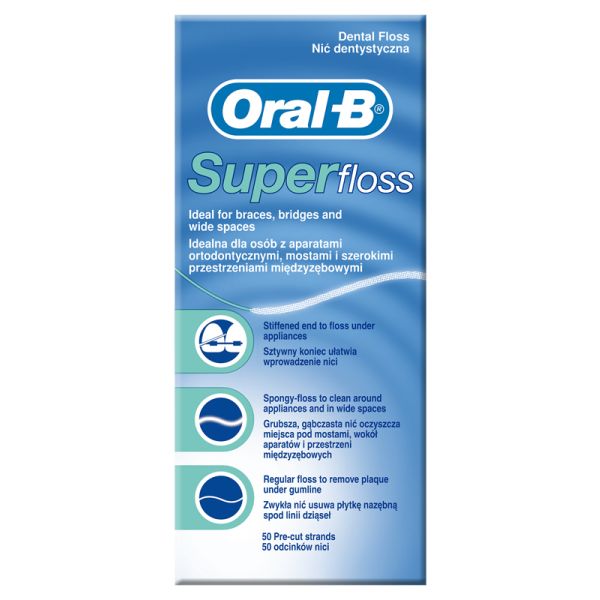Oralb Superfloss Filo Interdentale 50 Fili