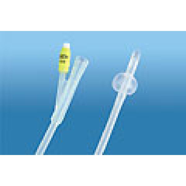Catetere Foley Ch14 Punta Chiusa 2 Vie 2 Fori Laterali in Lattice Ricoperto di Silicone 1 Pezzo