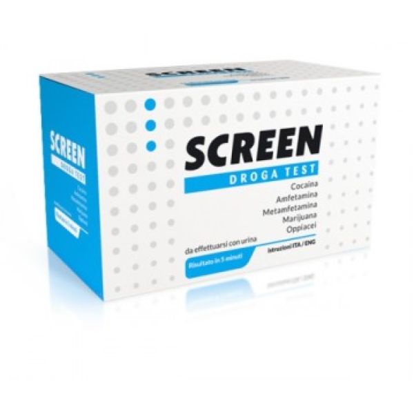 Screen Droga Test 5 Droghe Test Antidroga con Contenitore Urina