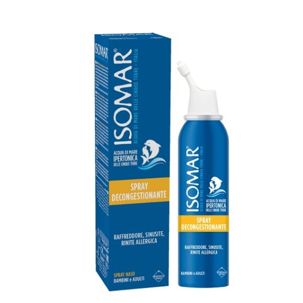 Isomar Naso Chiuso Soluzione Acqua di Mare Ipertonica per Decongestione Naso Chiuso 50 ml
