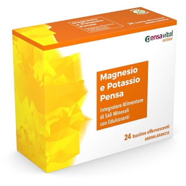 Magnesio E Potassio Arancia Pensa 24 Bustine Effervescenti