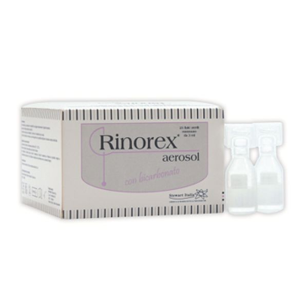 Fiala per Aerosol Rinorex Bicarbonato 3 ml 25 Pezzi