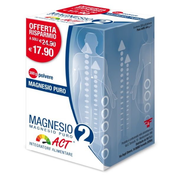 Magnesio 2 Magnesio Puro Act Polvere 300 g