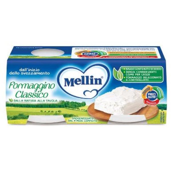 Mellin Baby Formaggino Classico 2 X 80 g
