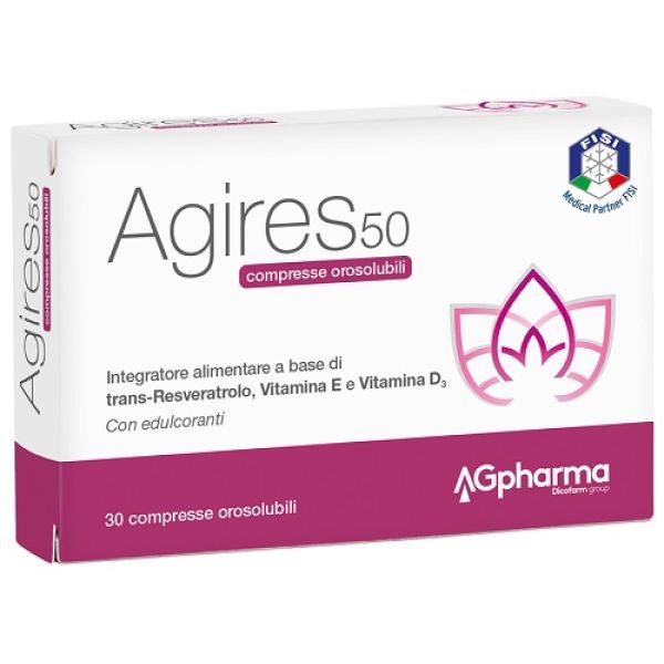 Agires 50 30 Compresse Orosolubili Scatola 5,4 g