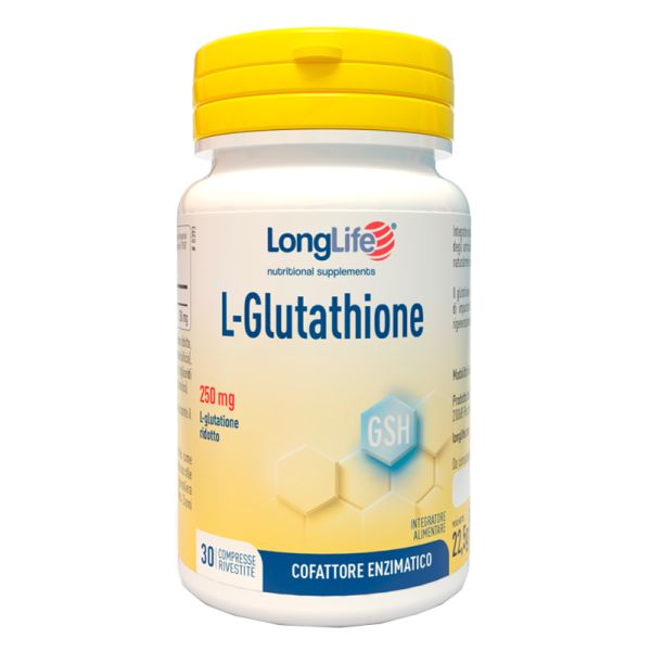Longlife L-glutathione 250 mg 30 Compresse