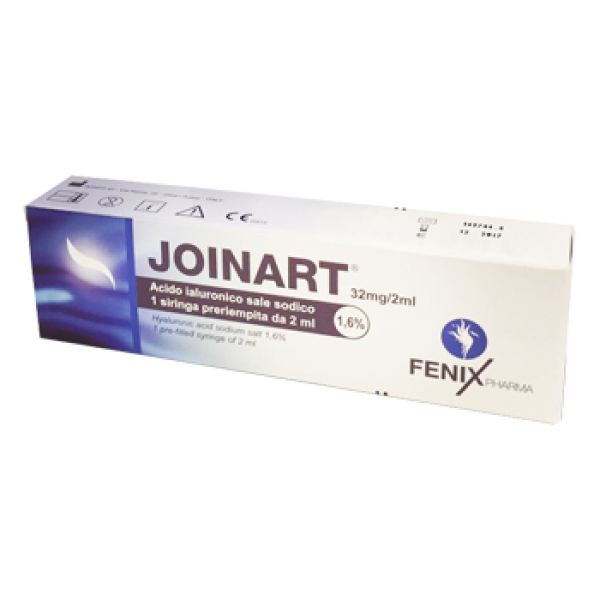 Siringa Intra-articolare Joinart Acido Ialuronico 1,6% 2 ml 3 Pezzi