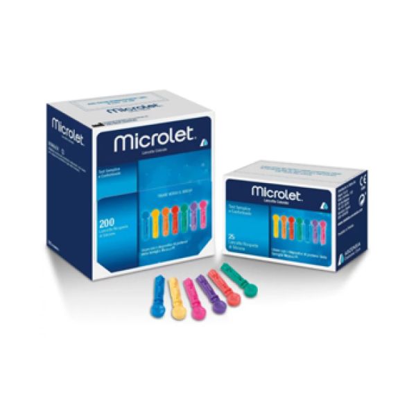 Lancette Pungidito per Apparecchio Microlet Lancets 200 Pezzi