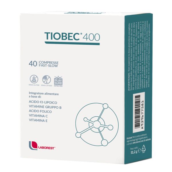 Tiobec 400 40 Compresse Fast-slow da 1,28 g