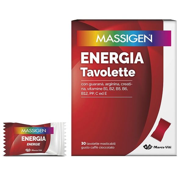 Massigen Energia 30 Tavolette Masticabili