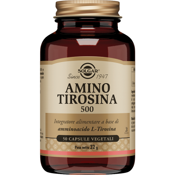 Amino Tirosina 500 50 Capsule Vegetali