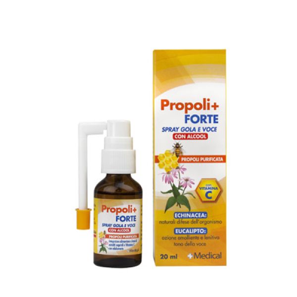 Propoli+ Forte Spray Gola E Voce Alcolico 20 ml