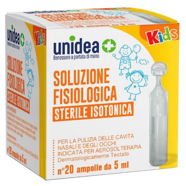 Soluzione Fisiologica Unidea 20 Ampolle da 5 ml