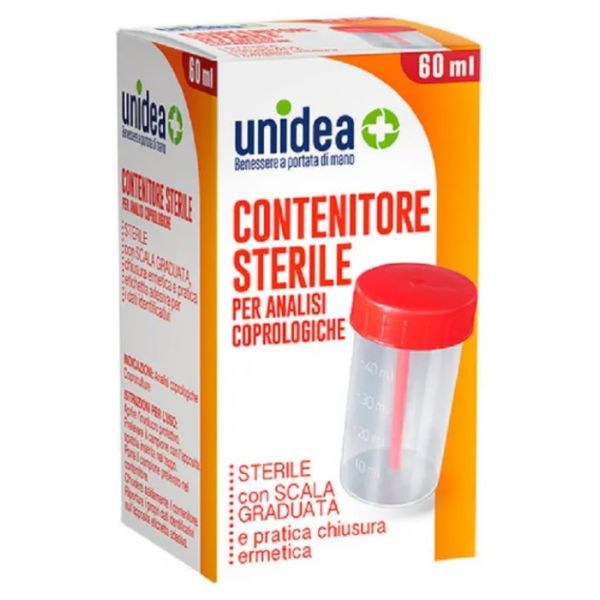 Contenitore Sterile per Analisi Delle Feci Unidea 60 ml