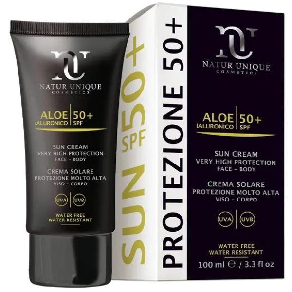 Natur Unique Crema Solare Protettiva Spf 50+ Viso Corpo 100 ml
