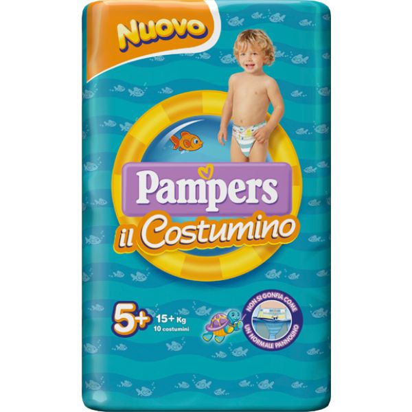 Pampers Costumino Baby Shark Cp S 5-6 10 Pezzi