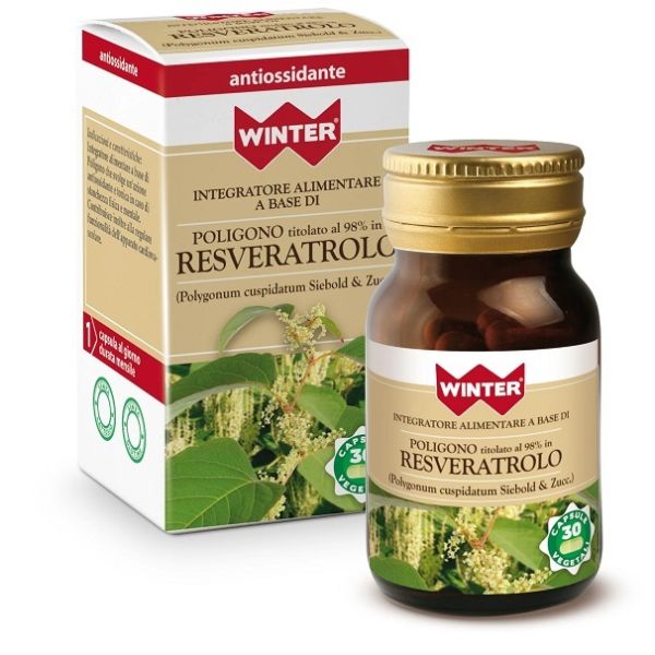 Poligono Estratto 98% in Resveratrolo 30 Capsule Vegetali Winter