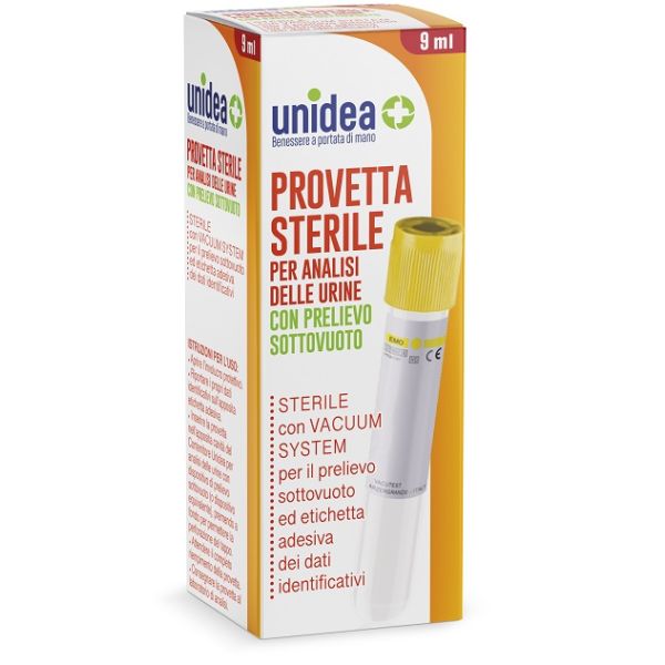 Provetta Urine Unidea Sottovuoto da 9 ml