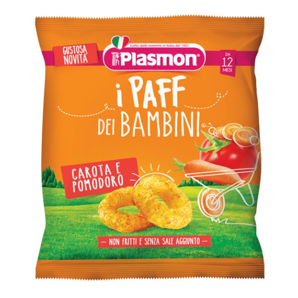 Plasmon Dry Snack Paff Carota Pomodoro 15 g